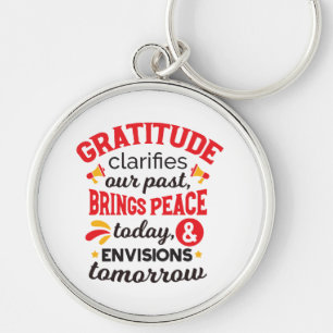 Porte-clés La gratitude clarifie notre passé – Art Inspirant