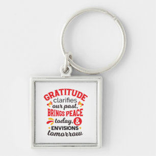 Porte-clés La gratitude clarifie notre passé – Art Inspirant