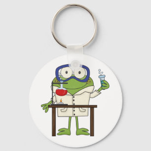 Porte-clés La grenouille dans le laboratoire scientifique