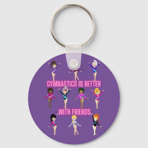 Porte-clés La Gymnastique Est Mieux Avec Les Amis