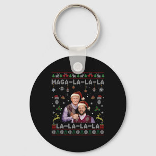 Porte-clés La La Donald Trump Potus 47 Swea de Noël laid