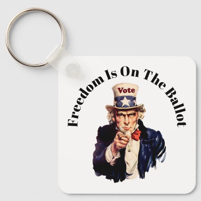 Porte-clés La Liberté Est Au Vote En 2026 (Recto)