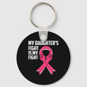 Porte-clés La lutte de ma fille est ma lutte contre le cancer