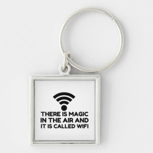 PORTE-CLÉS LA MAGIE DANS L'AIR EST WIFI