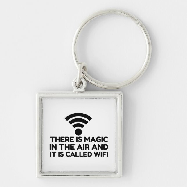 PORTE-CLÉS LA MAGIE DANS L'AIR EST WIFI (Devant)