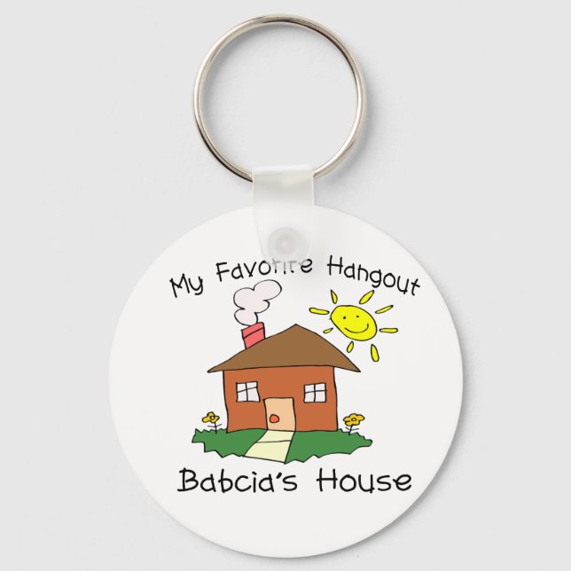 Porte-clés La maison de Hangout préféré Babcia (Recto)