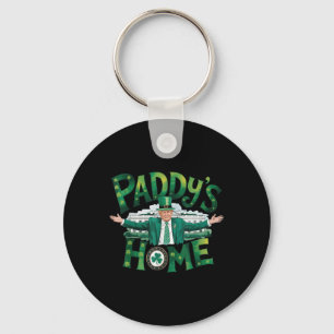 Porte-clés La maison de Paddy Trump drôle St Patrick shamrock