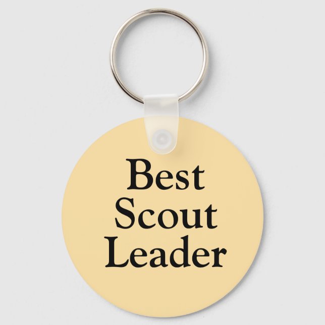 Porte-clés La marchandise du meilleur chef scout du monde (Recto)
