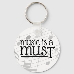 Porte-clés La musique est un must Porte - clé