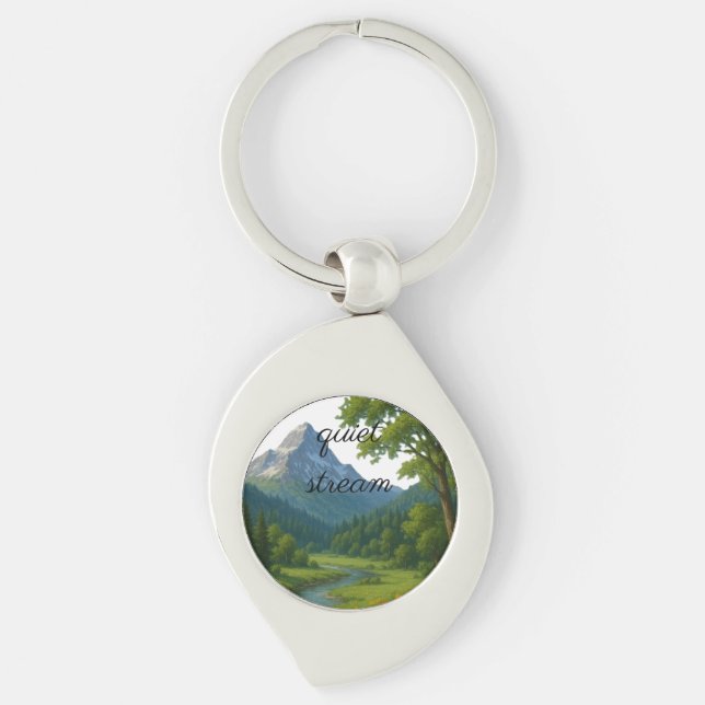 Porte-clés La nature, gardienne silencieuse de la vie. (Devant)