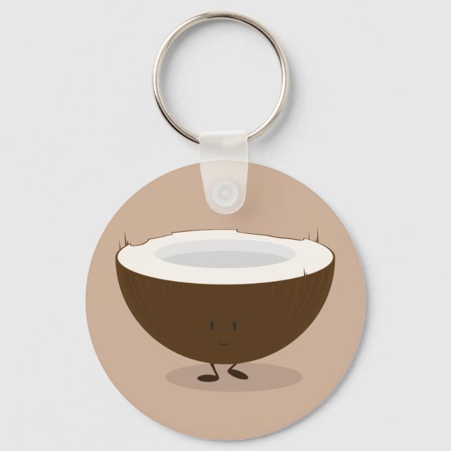Porte-clés La noix de coco souriante (Recto)