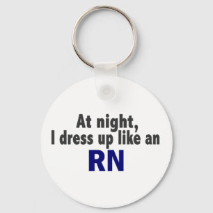 Porte-clés La nuit je m'habille comme un RN