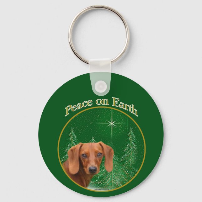 Porte-clés La paix de Dachshund (Recto)