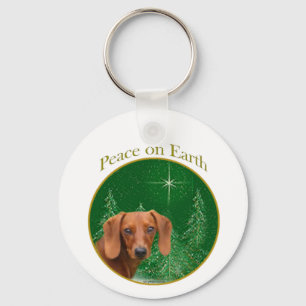 Porte-clés La paix de Dachshund