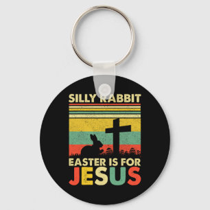 Porte-clés La Pâque Du Lapin Silencieux Est Pour Jésus Mignon