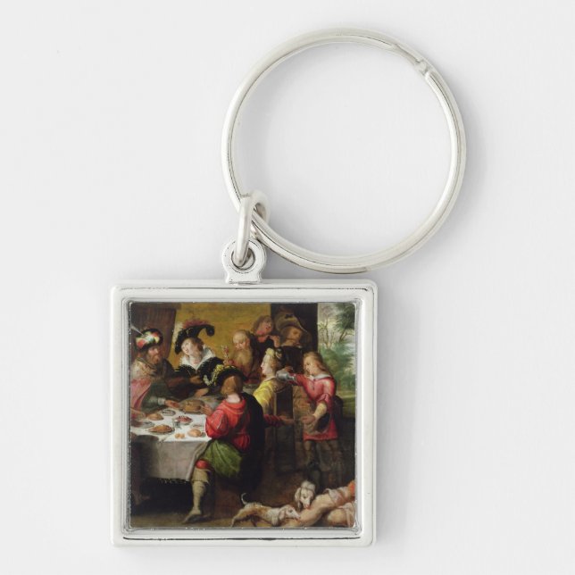 Porte-clés La parabole de l'homme riche et du Lazarre (Devant)