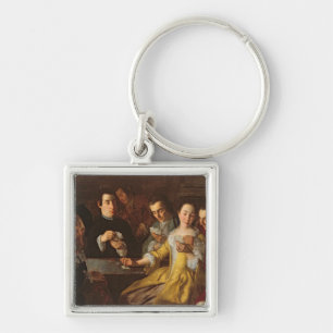 Porte-clés La partie de carte