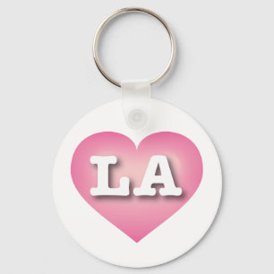 Porte-clés LA Pink Fade Heart - I love LA