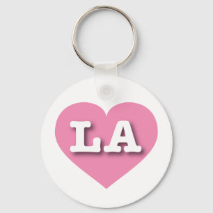 Porte-clés LA Pink Heart - J'aime LA