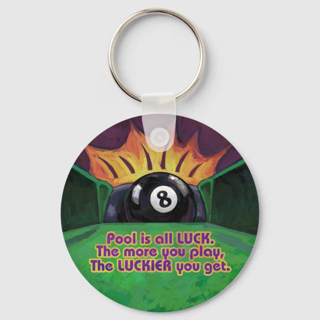 Porte-clés La piscine est la chance (Recto)