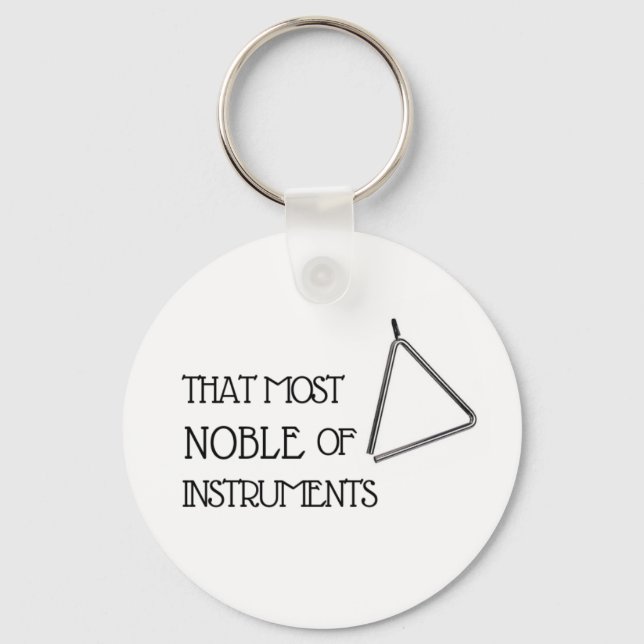 Porte-clés La plus noble des instruments - Triangle (Recto)