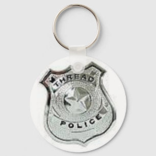 Porte-clés la police de fil badge