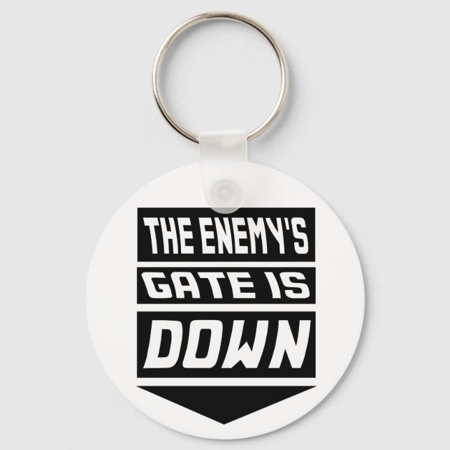 Porte-clés La porte de l'ennemi est tombée (Recto)