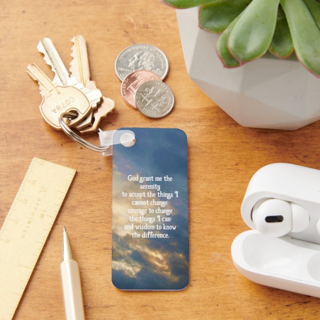 Porte-clés La prière de sérénité (Bureau)