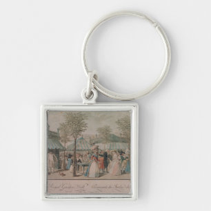 Porte-clés La promenade de jardin de Palais Royal, 1787