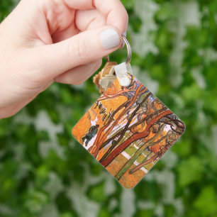 Porte-clés La Promenade : feuilles mortes de Vincent van Gogh