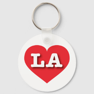 Porte-clés LA Red Heart - I love LA
