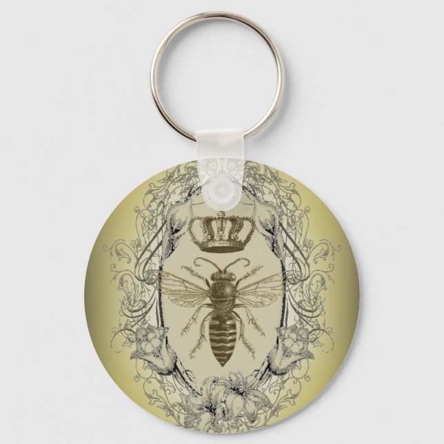 Porte-clés la reine de la couronne victorienne chic (Recto)