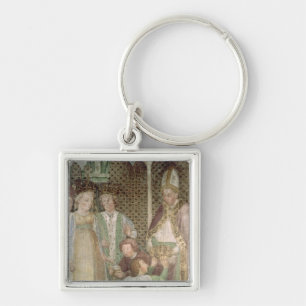 Porte-clés La Reine Theodolinda et pape Gregory le grand