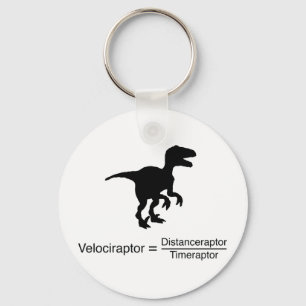 Porte-clés la science drôle de velociraptor