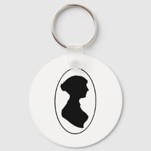 Porte-clés La silhouette de Jane Austen
