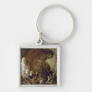 Porte-clés La tentation de St Anthony dans une caverne