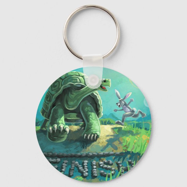 Porte-clés La tortue et l'art du lièvre (Recto)
