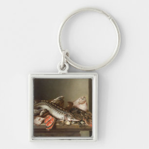 Porte-clés La vie toujours des poissons sur un Tableau