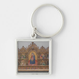 Porte-clés La Vierge et l'enfant avec des scènes légendaire