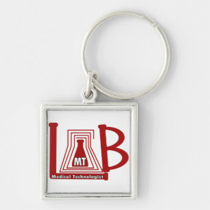 PORTE-CLÉS LAB FLASK LOGO MT - TECHNOLOGUE MÉDICALE
