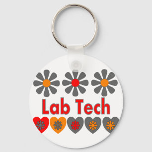 Porte-clés Lab Tech Fleurs RETRO