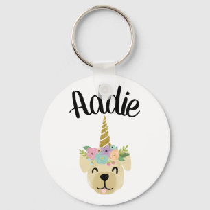 Porte-clés Labicorn - Labrador Retriever Licorne - Lab jaune