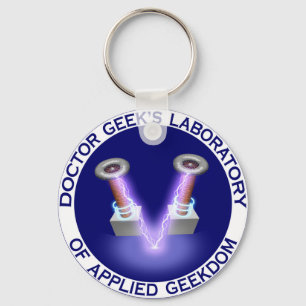 Porte-clés Laboratory Logo de docteur Geek's