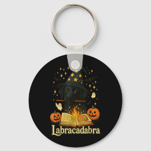 Porte-clés Labracadabra Black Labrador Magicien Halloween