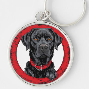 Porte-clés Labrador noir