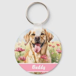 Porte-clés Labrador Retriever Dog Tag – Custom Info