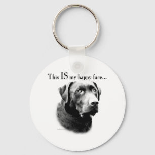 Porte-clés Labrador Retriever Happy Face