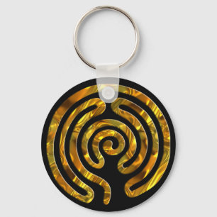 Porte-clés Labyrinth GOLD black