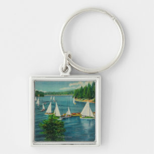 Porte-clés Lac Arrowhead, CA Yacht Club Racing