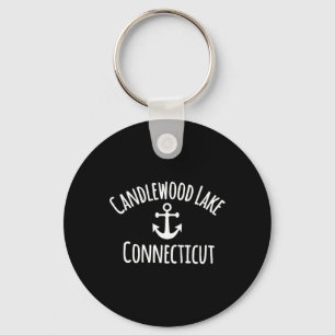 Porte-clés Lac Candlewood Connecticut Voile Ancre Naution
